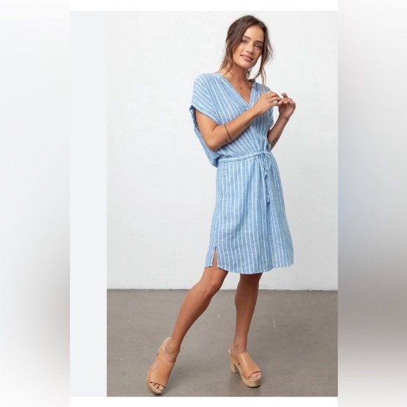 Rails Rails Emma Stripe Linen Blend Mini Dress XS - Picture 8 of 8